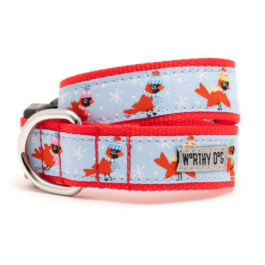 Cardinals Dog Collar – Blue, Sizes XS–XL