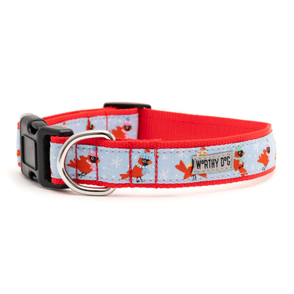 Cardinals Dog Collar – Blue, Sizes XS–XL