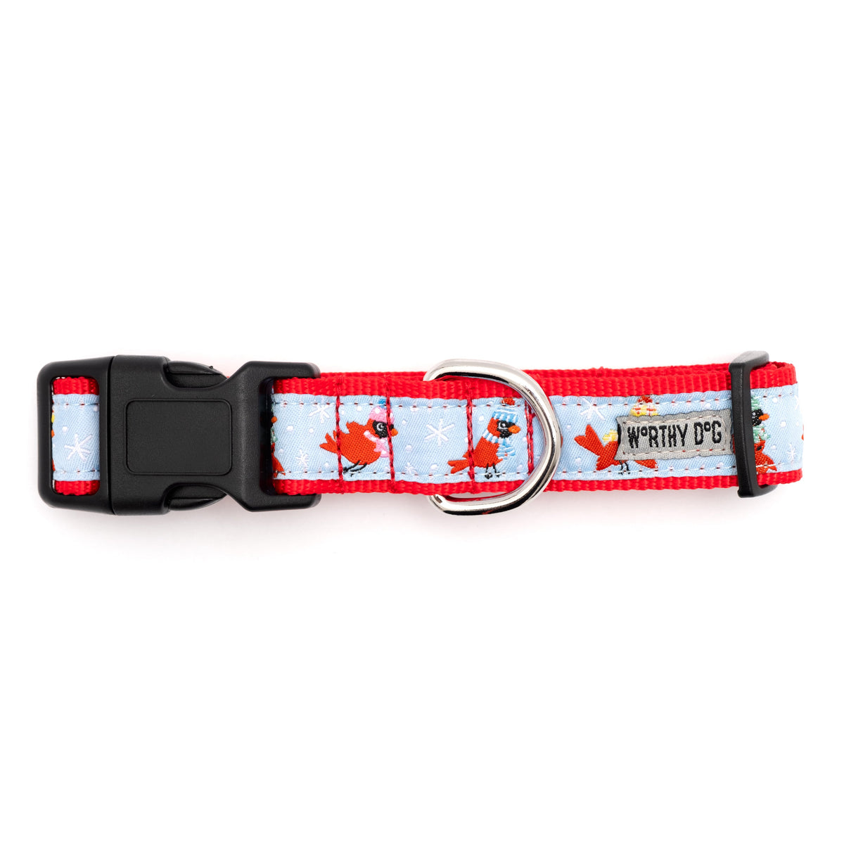 Cardinals Dog Collar – Blue, Sizes XS–XL