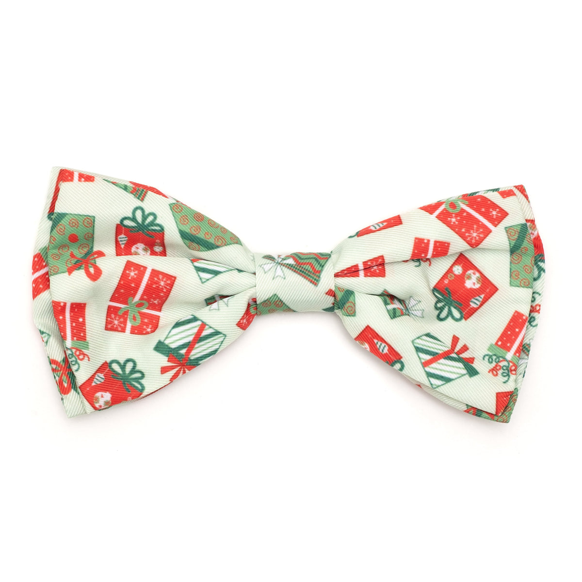 Presents Dog Bow Tie – Polyester, Green, Sizes S, L