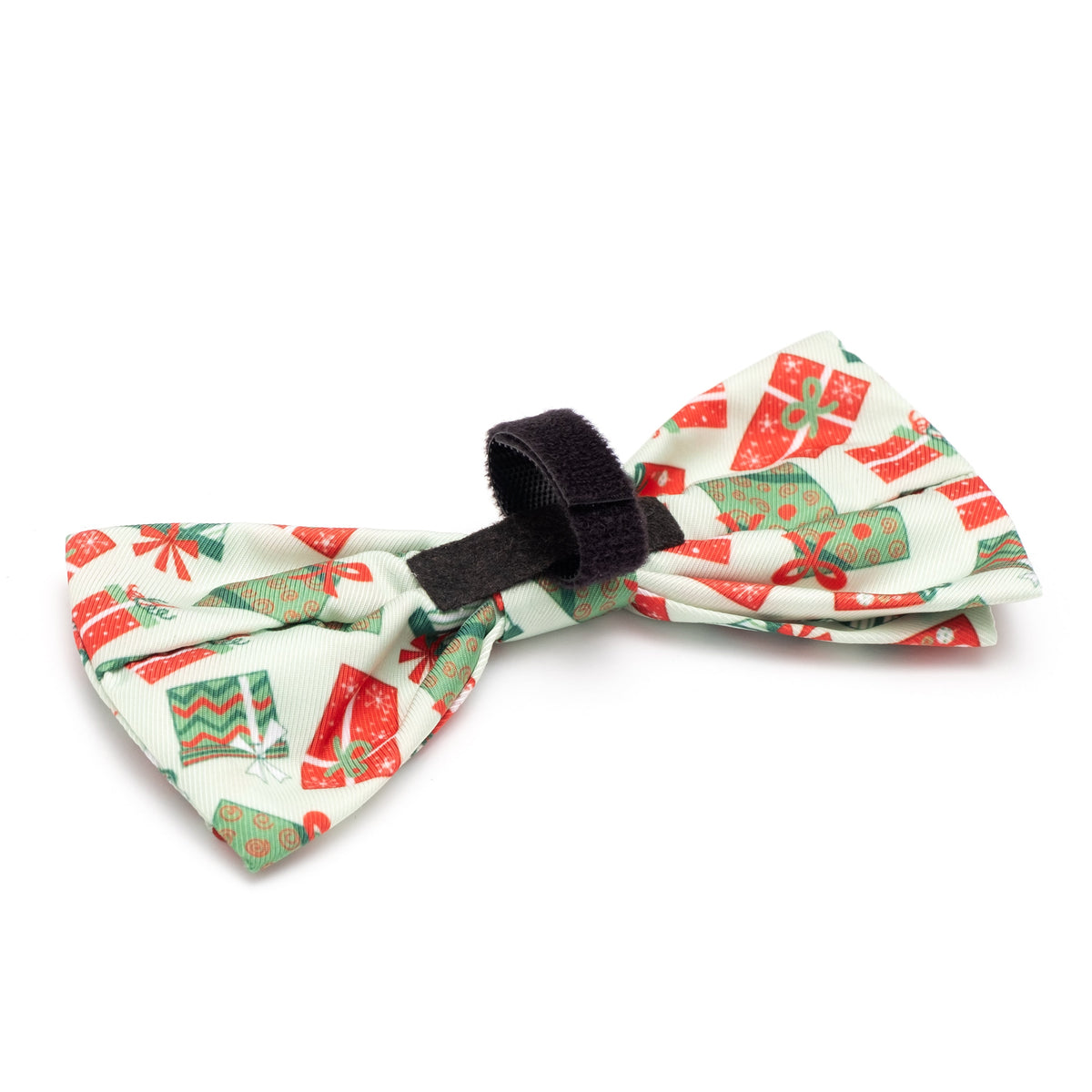 Presents Dog Bow Tie – Polyester, Green, Sizes S, L