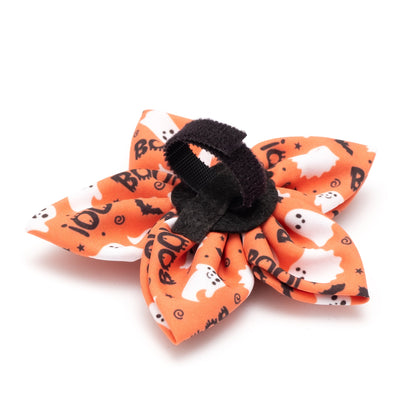 Spooky Dog Flower – Polyester, Orange, Sizes S, L