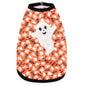 Spooky Dog Tank Top – Polyester, Orange, Sizes XS–XXL