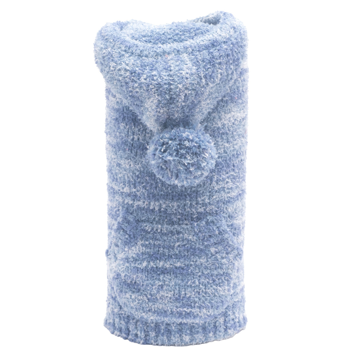 Space Dye Hoodie Dog Sweater – Polyester, Blue & Pink, Sizes XXS–XXL