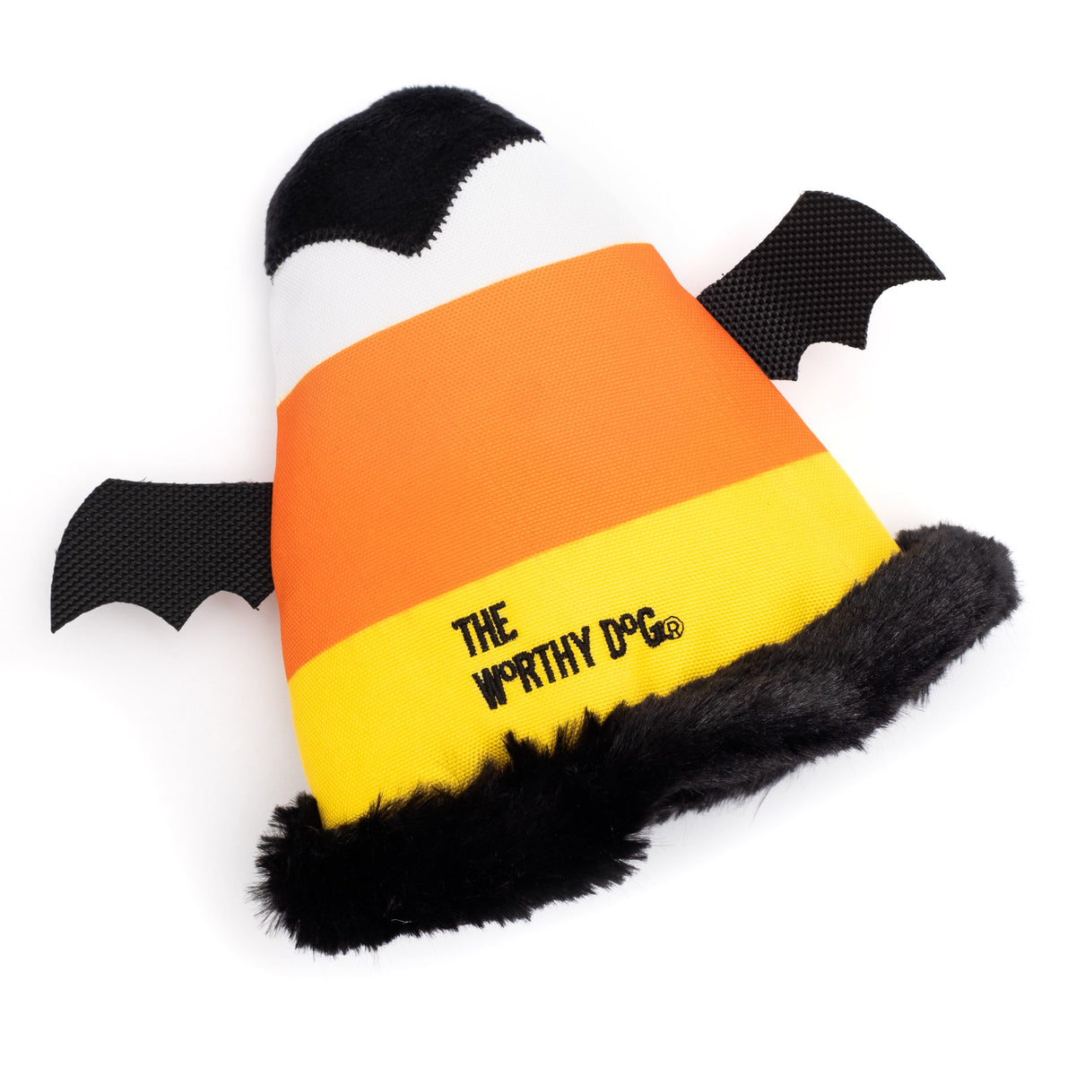 Candy Corn Ghouls Party Dog Hat – Nylon, Multicolored, Sizes S, L
