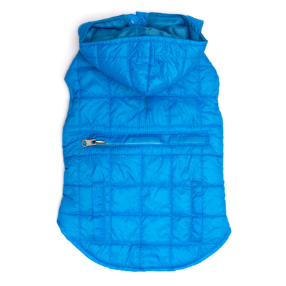 Packable Dog Puffer Jacket, blue, product view 6