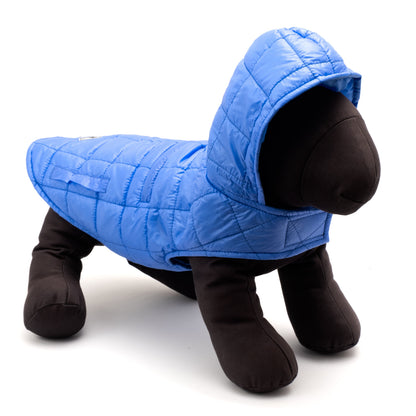 Packable Dog Puffer Jacket, blue, product view 7