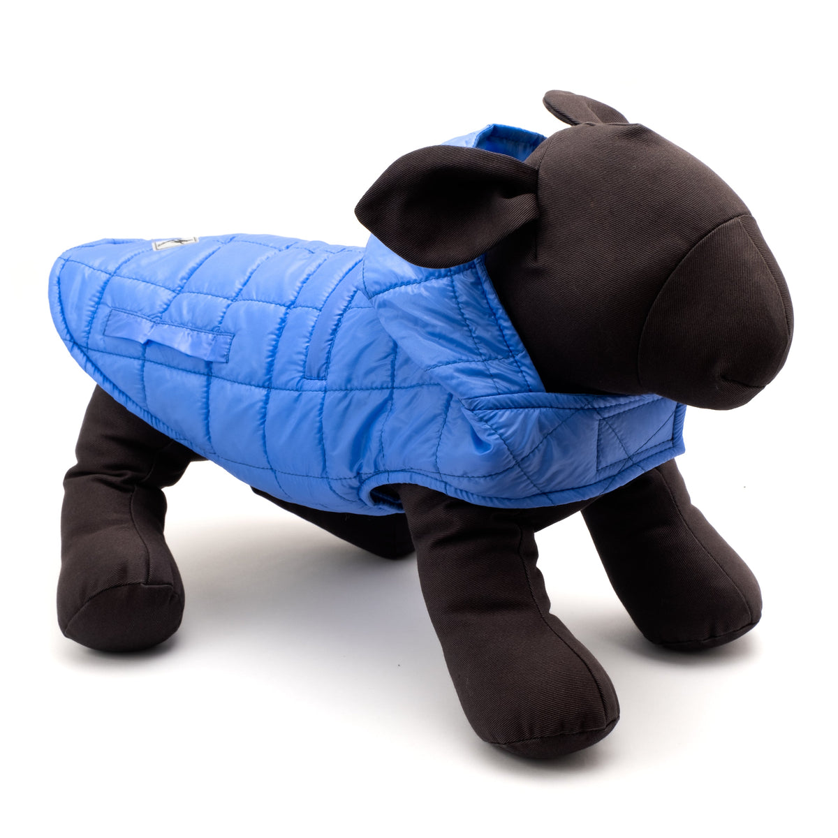 Packable Dog Puffer Jacket, blue, product view 8