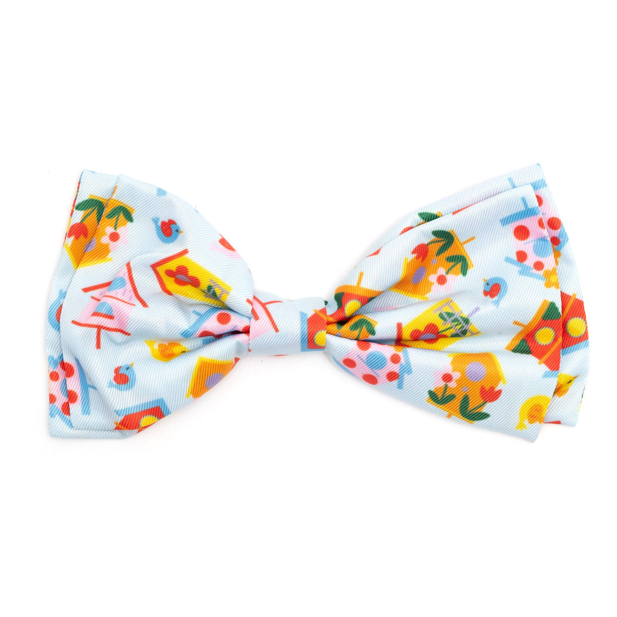 Birdhouses Dog Bow Tie – Polyester, Blue, Sizes S, L