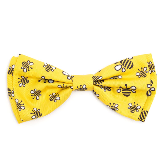 Bzzz! Dog Bow Tie – Polyester, Yellow, Sizes S, L
