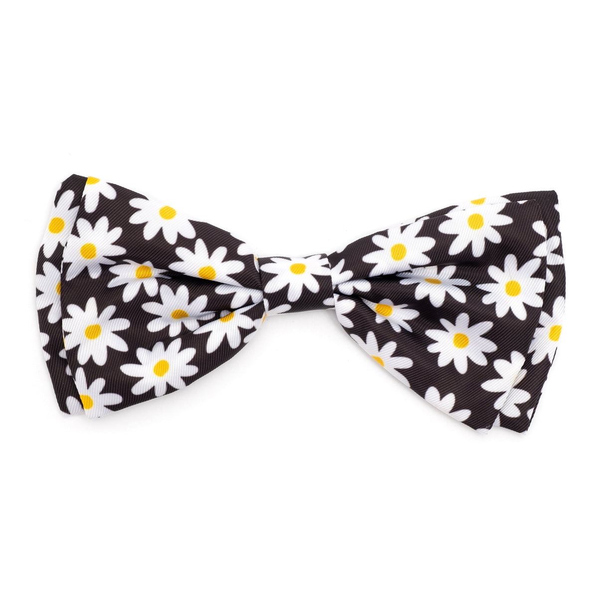 Lazy Daisy Dog Bow Tie – Polyester, Black, Sizes S, L