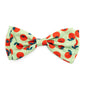 Tomatoes Dog Bow Tie – Polyester, Green, Sizes S, L