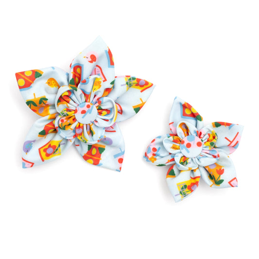 Birdhouses Dog Flower – Polyester, Blue, Sizes S, L