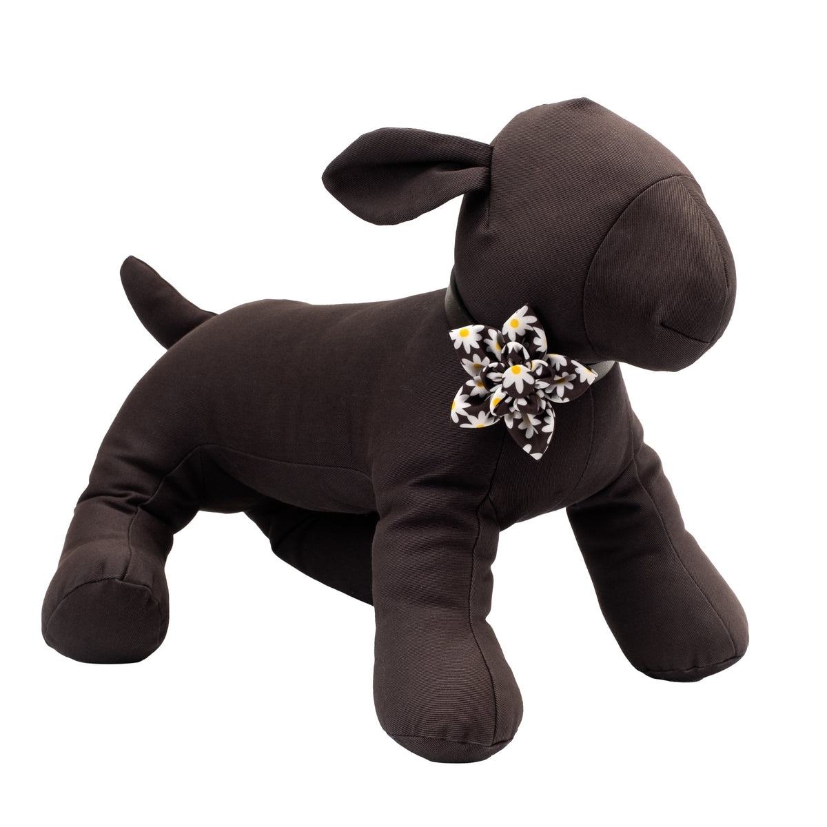 Lazy Daisy Dog Flower – Polyester, Black, Sizes S, L