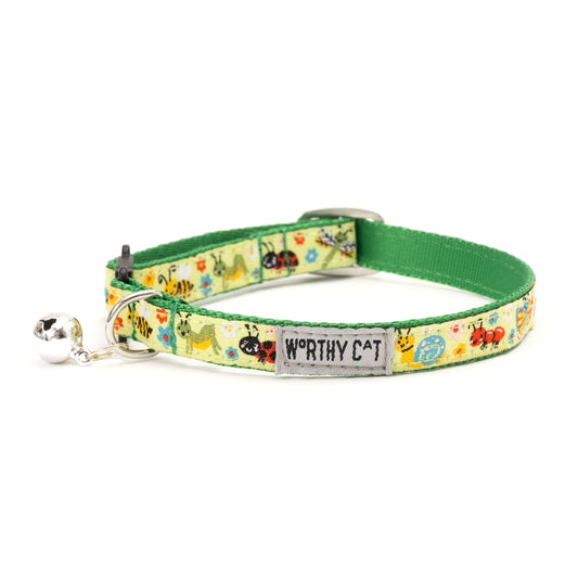Bugs Cat Collar – Green, Size One Size