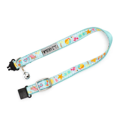 Life's a Beach Cat Collar – Mint Green, Size One Size