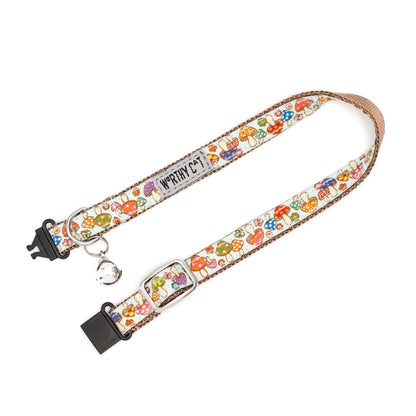 Mushrooms Cat Collar – Mint, Size One Size