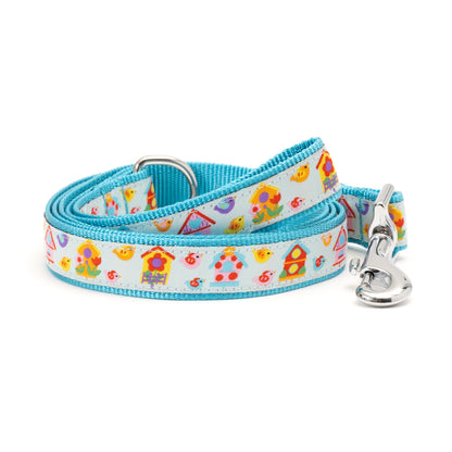 Birdhouses Dog Leash – Blue, Sizes S, L