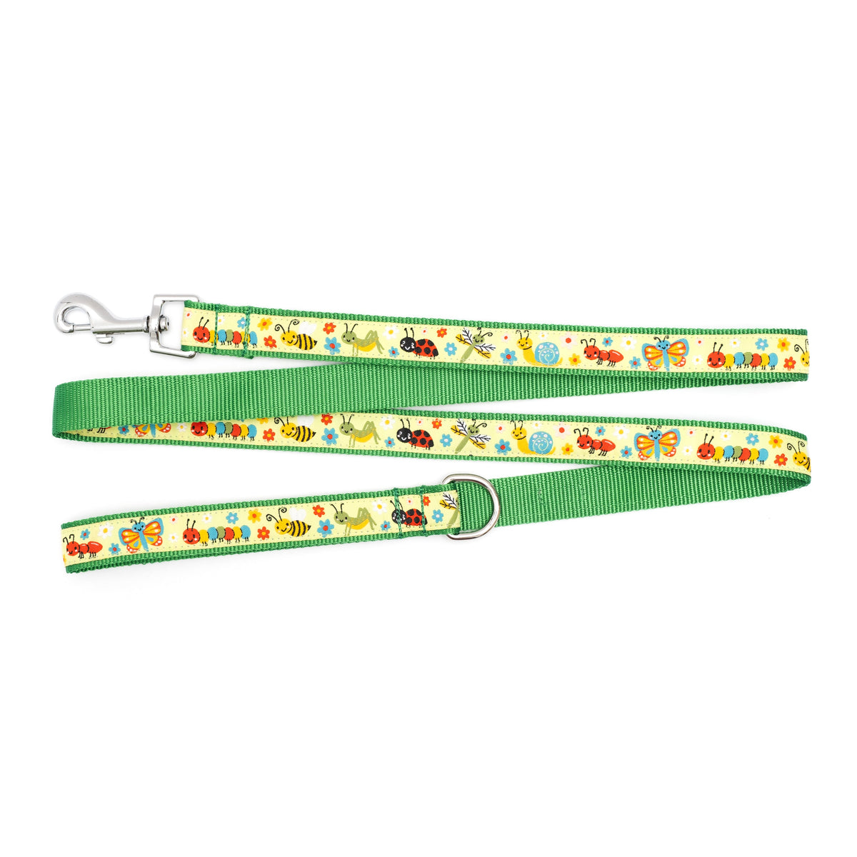 Bugs Dog Leash – Green, Sizes S, L