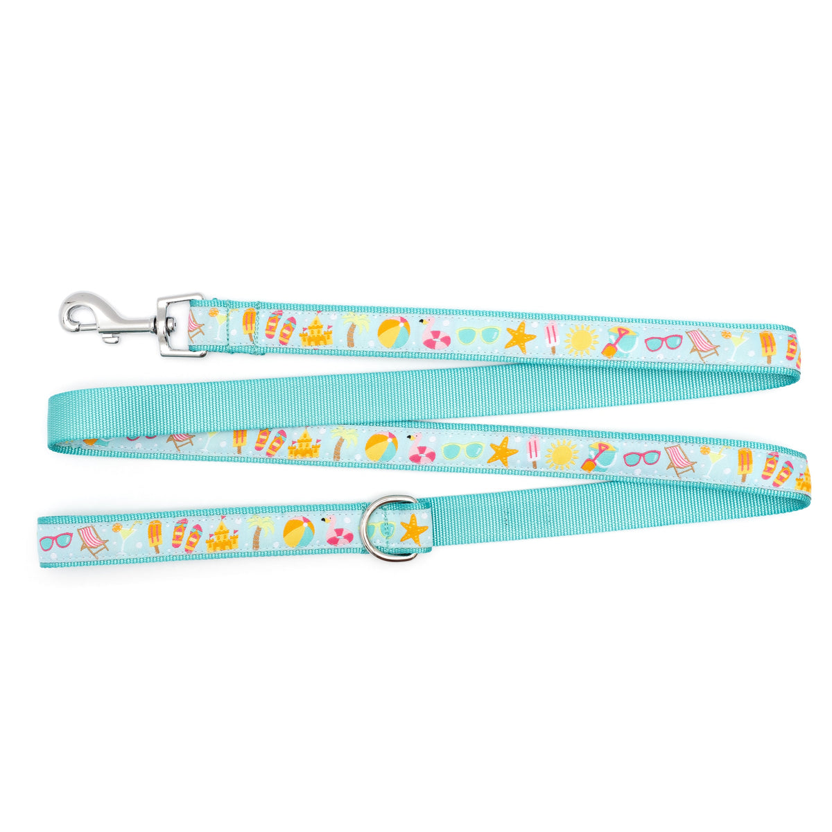 Life's a Beach Dog Leash – Mint Green, Sizes S, L