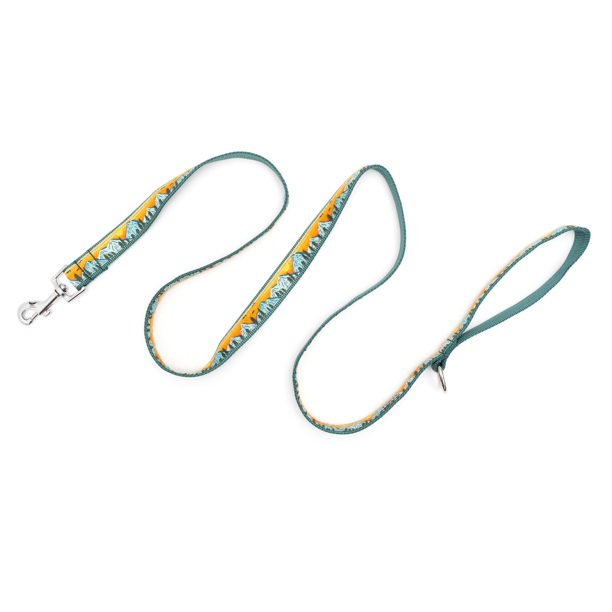 Mountain Range multicolored ribbon and nylon dog leash, product view 3