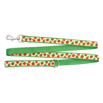 Tomatoes Dog Leash – Green, Sizes S, L