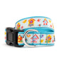 Birdhouses Dog Collar – Blue, Sizes XS–XL