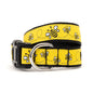 Yellow Bee Dog Collar in yellow, main product view