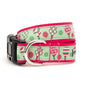 Pickleball Dog Collar – Blue & Pink, Sizes XS–XL