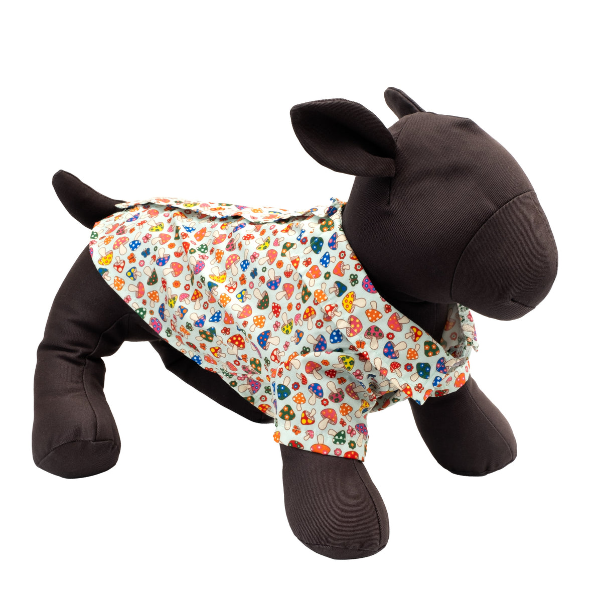 Mushrooms Dog Shirt – Polyester, Mint, Sizes XS–XXL