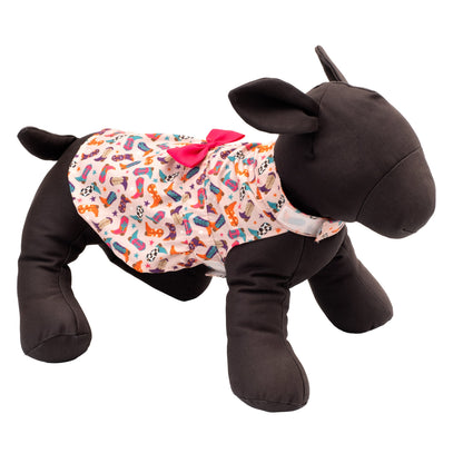 Wild Wild West Dog Dress – Polyester, Beige, Sizes XS–XXL