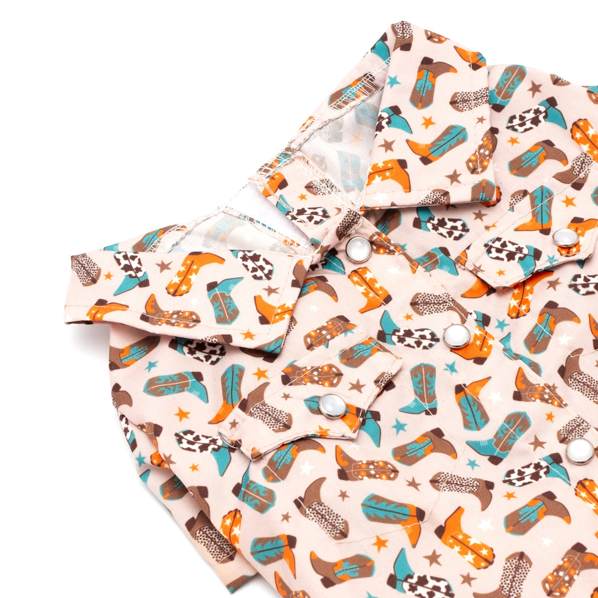 Wild Wild West Dog Shirt – Polyester, Beige, Sizes XS–XXL