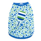Pickleball Dog Tank Top – Polyester, Blue & Pink, Sizes XS–XXL