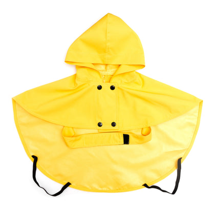 Yellow Waterproof Dog Rain Poncho, yellow, product view 3
