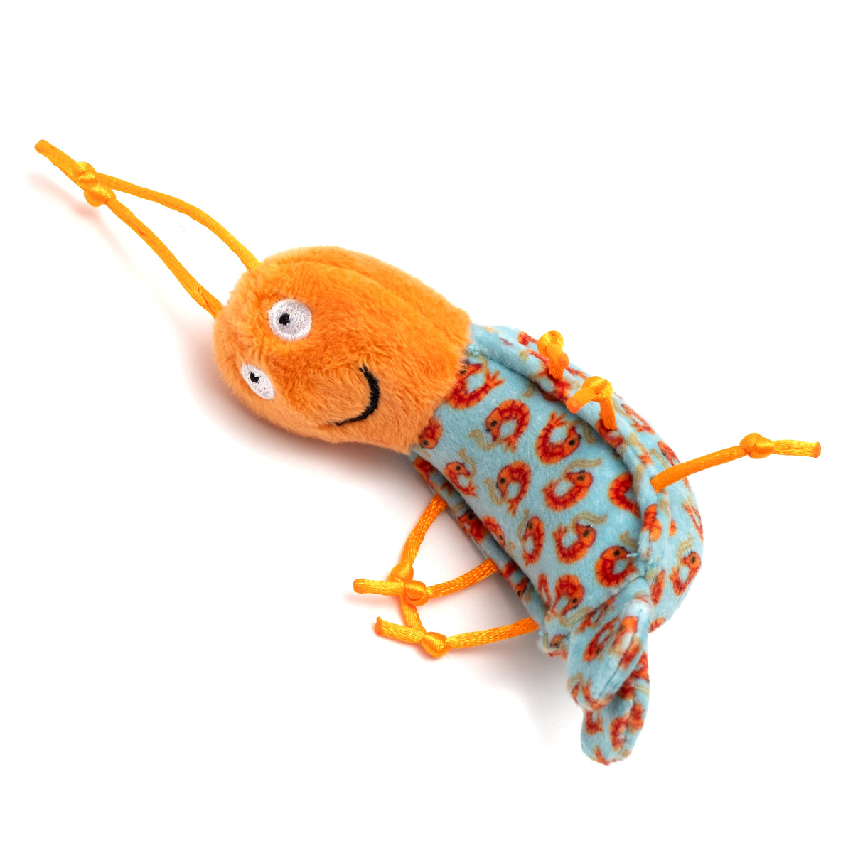Shrimp Catnip Cat Toy, angled view