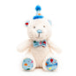 Birthday Bear Dog Toy – Blue & Pink, Size One Size