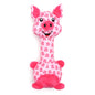 Piggy Long Neck Dog Toy – Pink, Size One Size