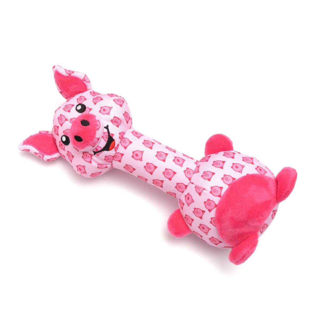 Piggy Long Neck Dog Toy – Pink, Size One Size