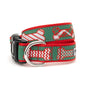 Festive Bones Dog Dog Collar – Green, Sizes XS–XL
