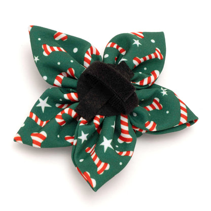 Candy Cane Dog Flower – Polyester, Green, Sizes S, L