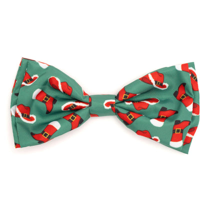 Cowboy Christmas Dog Bow Tie – Polyester, Red, Sizes S, L