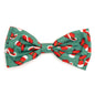 Cowboy Christmas Dog Bow Tie – Polyester, Red, Sizes S, L
