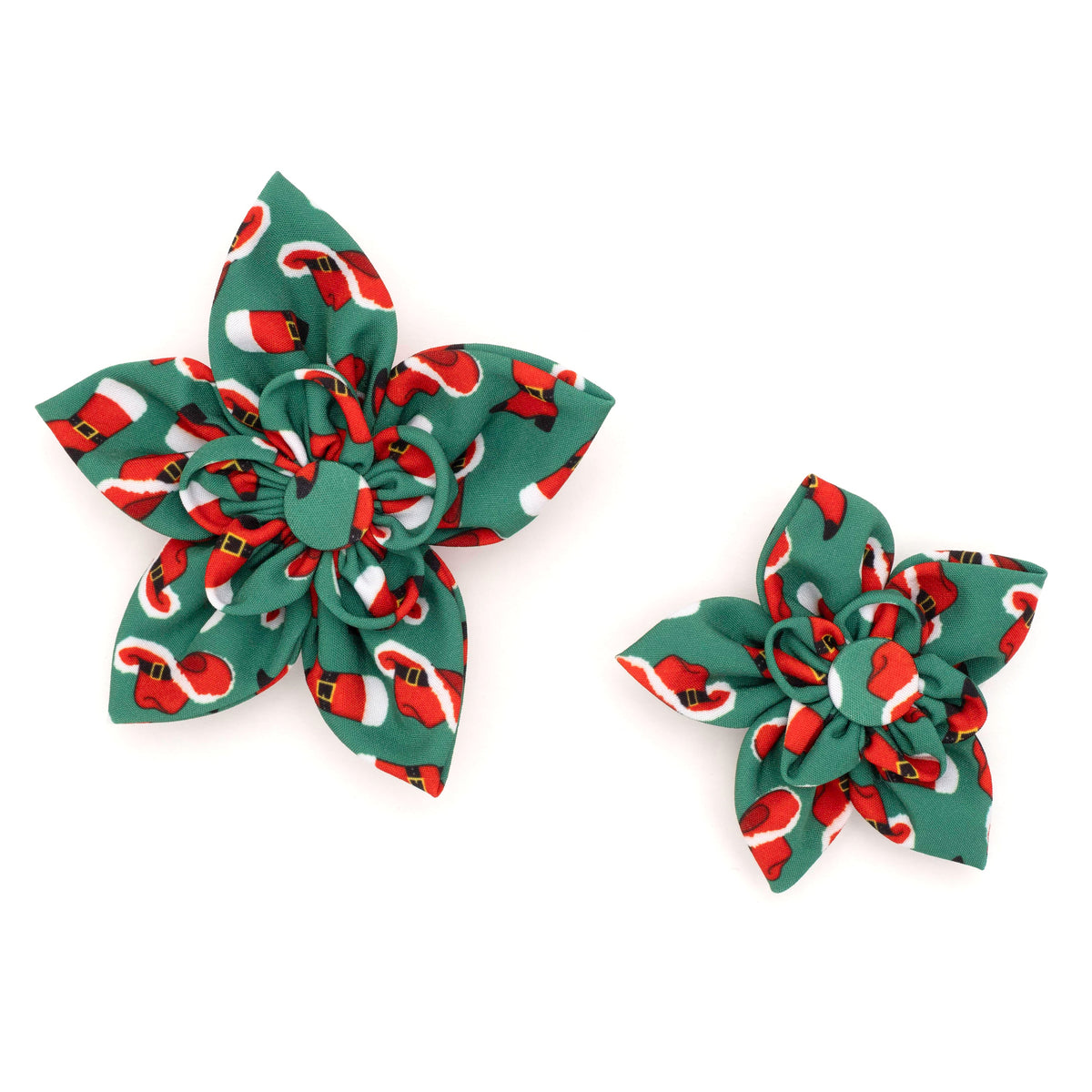 Cowboy Christmas Dog Flower – Polyester, Red, Sizes S, L