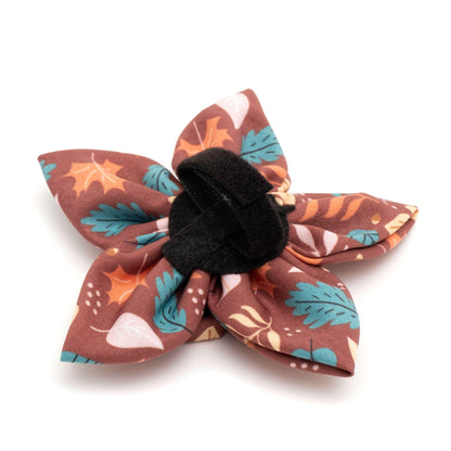 Falling Leaves Dog Flower – Polyester, Burgundy, Sizes S, L