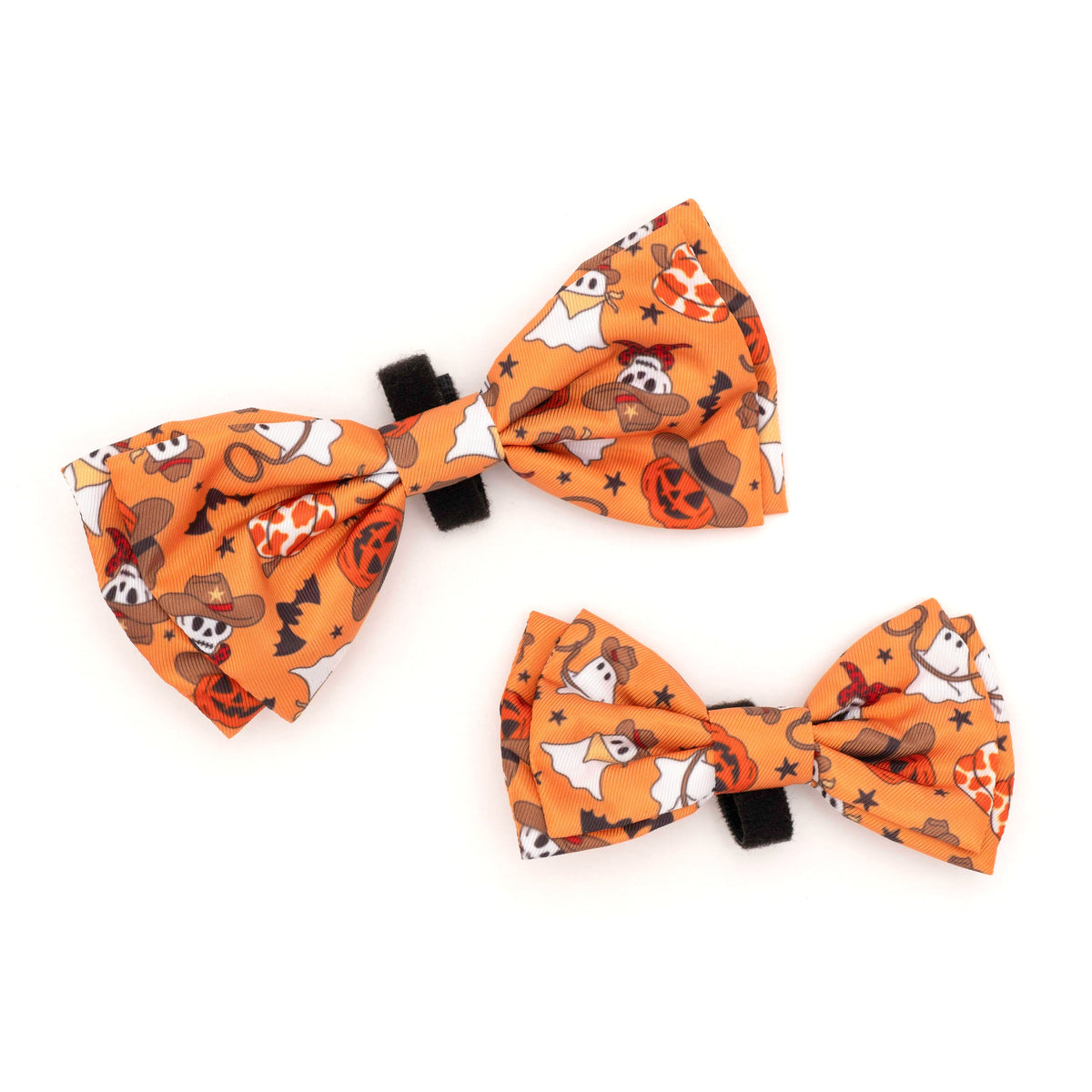 Howdyween Dog Bow Tie – Polyester, Orange, Sizes S, L