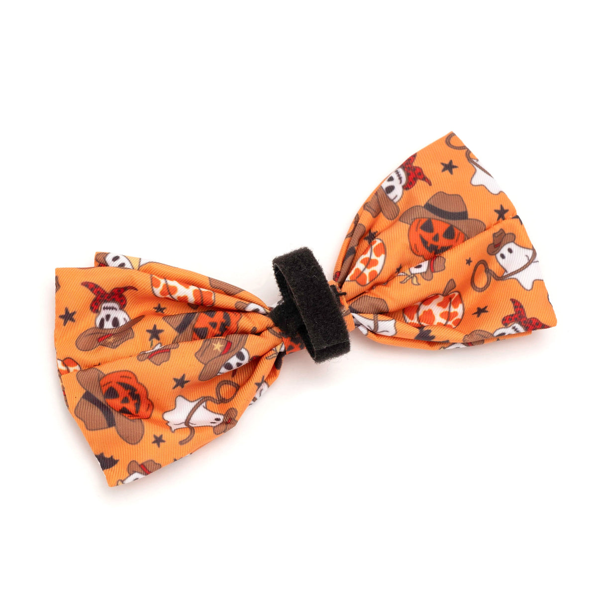 Howdyween Dog Bow Tie – Polyester, Orange, Sizes S, L