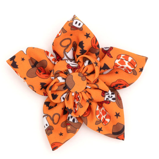 Howdyween Dog Flower – Polyester, Orange, Sizes S, L