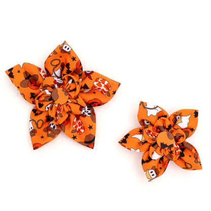 Howdyween Dog Flower – Polyester, Orange, Sizes S, L