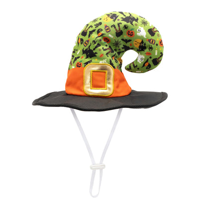 Witches Brew Dog Hat – Polyester, Lime, Sizes S, L