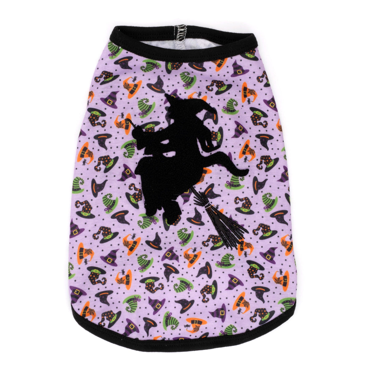 Bewitched Dog Tank Top – Polyester, Purple, Sizes XS–XXL